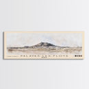 Palavas-les-Flots, France Watercolor Beach Print, Vacation Gift, France Wall Art, Framed Canvas Print, Framed Beach Painting