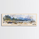 Pantai Saujana, Malasyia Watercolor Print, Vacation Gift, Malasyia Wall Art, Beach Painting, Beach Decor, Large Wall Art, Wood Frame Art