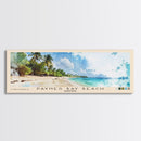 Paynes Bay Beach, Barbados Watercolor Print, Vacation Gift, Barbados Wall Art, Beach Painting, Beach Decor, Large Wall Art, Wood Frame Art
