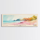 Pink Beach, Indonesia Watercolor Beach Print, Vacation Gift, Indonesia Wall Art, Beach Painting, Beach Decor, Beach Painting