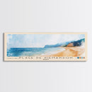 Plage de Piémanson, France Watercolor Print, Vacation Gift, France Wall Art, Beach Painting, Beach Decor, Large Wall Art, Wood Frame Art