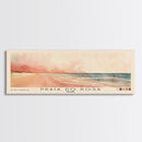 Praia do Rosa, Brazil Watercolor Print, Vacation Gift, Brazil Wall Art, Beach Painting, Beach Decor, Large Wall Art, Wood Frame Art