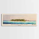 Rangali Island, Maldives Watercolor Beach Print, Vacation Gift, Maldives Wall Art, Framed Canvas Print, Framed Beach Painting
