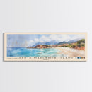 Santa Margarita Island, France Watercolor Print, Vacation Gift, France Wall Art, Beach Painting, Beach Decor, Large Wall Art, Wood Frame Art