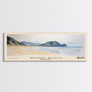Wainui Beach, New Zealand Watercolor Print, Vacation Gift, New Zealand Wall Art, Beach Painting, Beach Decor, Large Wall Art, Wood Frame Art