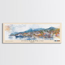 Zihuatanejo, Mexico Watercolor Beach Print, Vacation Gift, Mexico Wall Art, Framed Canvas Print, Framed Beach Painting