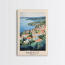 Bačvice, Croatia Watercolor Beach Print, Vacation Gift, Croatia Wall Art, Beach Painting, Beach Decor, Beach Painting