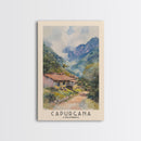 Capurgana, Colombia Watercolor Beach Print, Vacation Gift, Colombia Wall Art, Framed Canvas Print, Framed Beach Painting