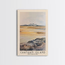 Chatham Island, New Zealand Watercolor Print, Vacation Gift, New Zealand Wall Art, Beach Painting, Beach Decor, Large Wall Art, Wood Frame Art