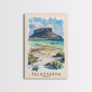 Falassarna, Greece Watercolor Beach Print, Vacation Gift, Greece Wall Art, Beach Painting, Beach Decor, Beach Painting