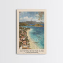 Jost Van Dyke, British Virgin Islands , United Kingdom Watercolor Beach Print, Vacation Gift, United Kingdom Wall Art, Beach Painting, Beach Decor, Beach Painting