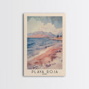 Playa Roja, Peru Watercolor Beach Print, Vacation Gift, Peru Wall Art, Beach Painting, Beach Decor, Beach Painting