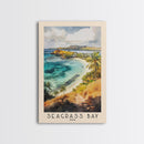 Seagrass Bay, Fiji Watercolor Beach Print, Vacation Gift, Fiji Wall Art, Beach Painting, Beach Decor, Beach Painting