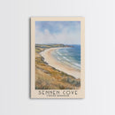 Sennen Cove, United Kingdom Watercolor Beach Print, Vacation Gift, United Kingdom Wall Art, Beach Painting, Beach Decor, Beach Painting