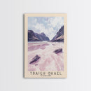 Traigh Ghael, Scotland Watercolor Print, Vacation Gift, Scotland Wall Art, Beach Painting, Beach Decor, Large Wall Art, Wood Frame Art