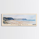 Álftanes Beach, Iceland Watercolor Print, Vacation Gift, Iceland Wall Art, Beach Painting, Beach Decor, Large Wall Art, Wood Frame Art