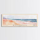 Çıralı Beach, Turkey Watercolor Print, Vacation Gift, Turkey Wall Art, Beach Painting, Beach Decor, Large Wall Art, Wood Frame Art