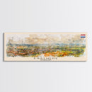 Enschede Netherlands Wall Art, Panoramic Travel Poster, Panoramic Framed Canvas Print, City Wall Art, Wall Hanging Home Decor, Travel Art