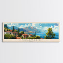 Kalamaria Greece Wall Art, Panoramic Travel Poster, Panoramic Framed Canvas Print, City Wall Art, Wall Hanging Home Decor, Travel Art