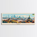 Kyiv Ukraine Wall Art, Panoramic Travel Poster, Panoramic Framed Canvas Print, City Wall Art, Wall Hanging Home Decor, Travel Art