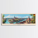 Nuremberg Germany Travel Art, City Art, Framed Canvas Print or Metal Wall Art, Europe Travel Poster, Panoramic Wall Art, Extra Wide Wall Art