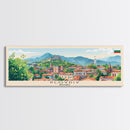 Plovdiv Bulgaria Travel Art, City Art, Framed Canvas Print or Metal Wall Art, Europe Travel Poster, Panoramic Wall Art, Extra Wide Wall Art