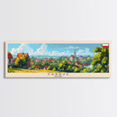 Zabrze Poland Wall Art, Panoramic Travel Poster, Panoramic Framed Canvas Print, City Wall Art, Wall Hanging Home Decor, Travel Art