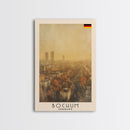 Bochum Germany Travel Poster Framed Canvas Print, Wall Art, Home Decor, Travel Print, Autumn Scene, Modern Art, Original Art