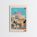Elâzığ Turkey Travel Poster Framed Canvas Print, Midcentury Modern Art, Pop Art Wall Decor, Scenic Wall Art, Living Room Decoration, Office Art