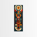 Retro Art Deco Geometric Patterns Wall Art Framed Canvas Print, Scifi / Science Fiction Decor
