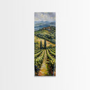 Italian Olive Fields, Framed Canvas print, Living Room Decor, Bedroom Decor, Beautiful Wall Art Painting, Wall hanging, Ready To Hang Art