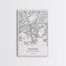 Helsinki Street Map, Finland Map, Europe City Map Art, Minimalist Art, Wall Art, Canvas Print, Travel Wall Art, Gifts For Him, Bedroom Art