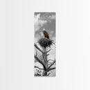Majestic Eagle Wall Art Framed Canvas Print | Rustic Decor | Wildlife Nature Painting | Above Couch Art | Moody Art | Gift Idea