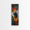 Abstract Bison Canvas Print Southwest Wall Art Rustic Decor Tall Narrow Art Living Room Art Vertical Wall Art Gift Idea Him