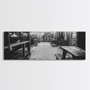 Old Wooden Dock, Moody Art, Canvas Print, Coastal Decor, Rustic Wall Art, Wabi Sabi Art, Extra Wide Art, Nautical Wall Art
