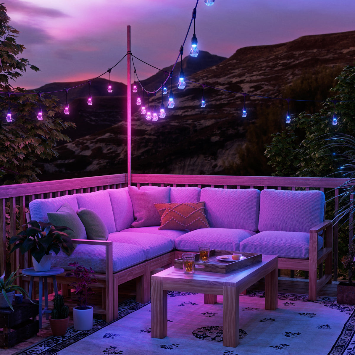 Matter Smart Multicolor Outdoor String Lights Smarter Kit 98ft (30m), photo 4 of 7