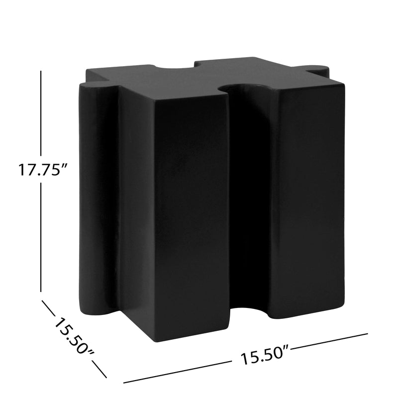 3-Piece Artistic Puzzle Table Set, Modular MGO Side Tables, photo 4 of 20