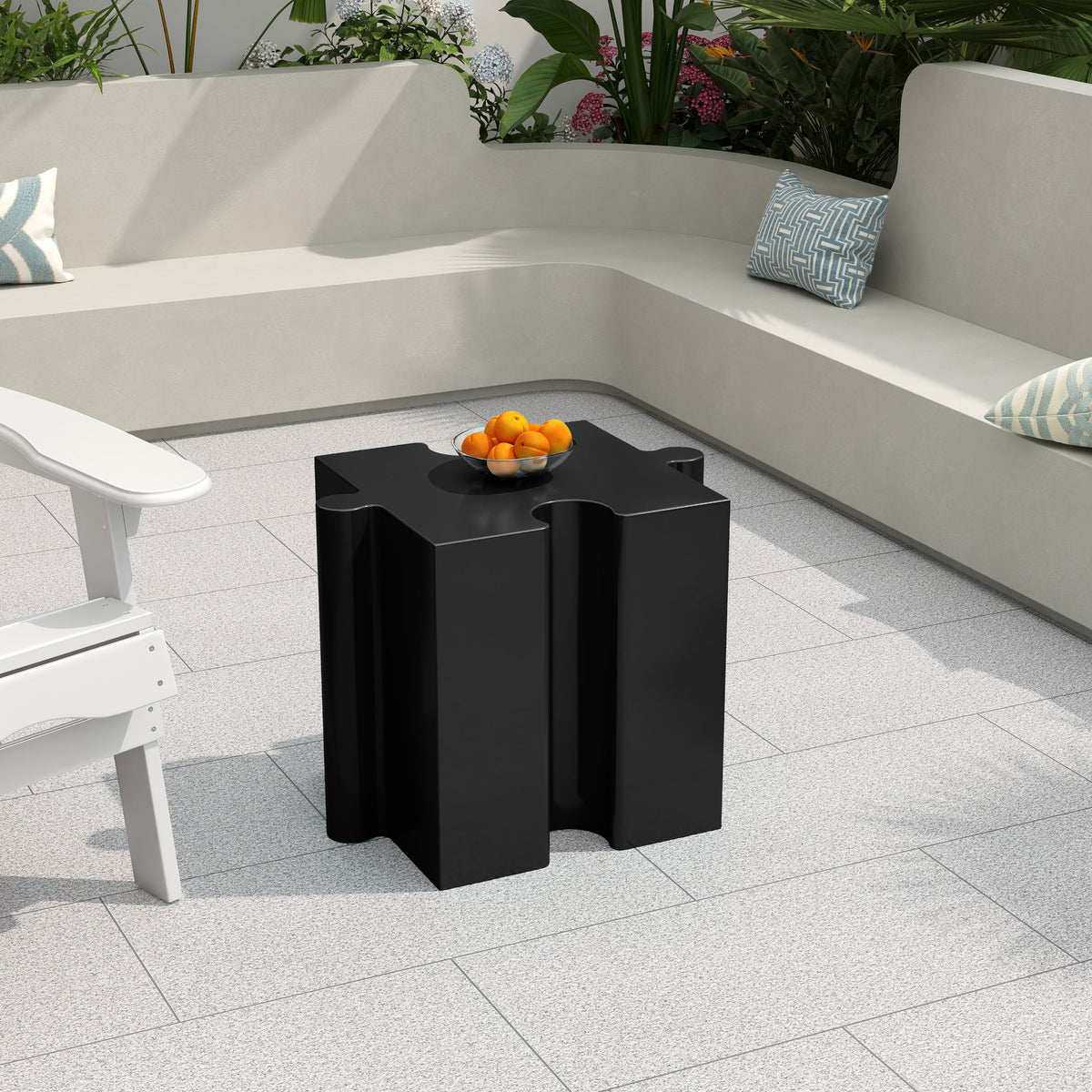 3-Piece Artistic Puzzle Table Set, Modular MGO Side Tables, photo 7 of 20