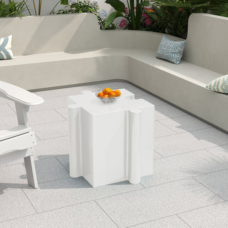 3-Piece Artistic Puzzle Table Set, Modular MGO Side Tables, photo 8 of 20