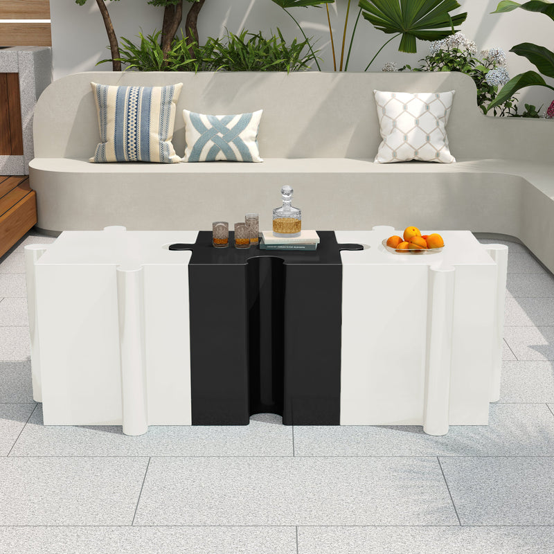 3-Piece Artistic Puzzle Table Set, Modular MGO Side Tables, photo 9 of 20