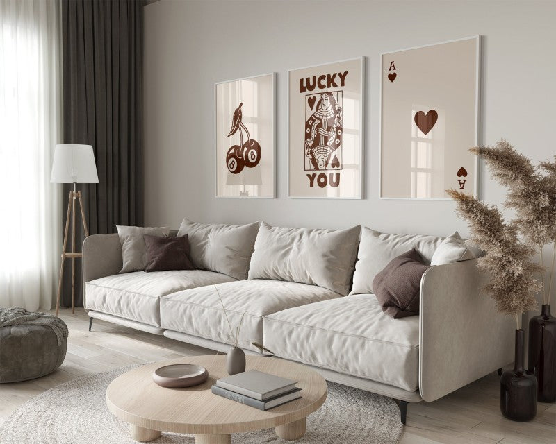 ’3-Piece Retro Queen of Hearts Wall Art Set’