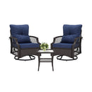 Alora 3-Piece Wicker Patio Bistro Set W/ Swivel Chairs And Table (SAK14789) by SAKSBY WHOLESALE
