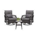 Alora 3-Piece Wicker Patio Bistro Set W/ Swivel Chairs And Table (SAK14789) by SAKSBY WHOLESALE