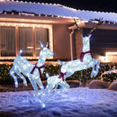 3-Piece Christmas Pre-Lit Lighted Reindeer Family Set by LJGDeals