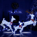 3-Piece Christmas Pre-Lit Lighted Reindeer Family Set by LJGDeals