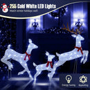 3-Piece Christmas Pre-Lit Lighted Reindeer Family Set by LJGDeals