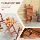 3-piece Outdoor Poplar Wood Rocking Bistro Set-Natural by LJGDeals