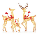 3-Piece Pre-Lit Christmas Deer Family Set by LJGDeals