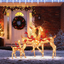 3-Piece Pre-Lit Christmas Deer Family Set by LJGDeals