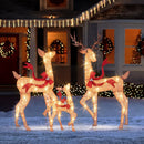 3-Piece Pre-Lit Christmas Deer Family Set by LJGDeals